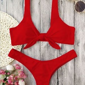 NWT 2 piece Sexier red bikini bathing suit Zaful